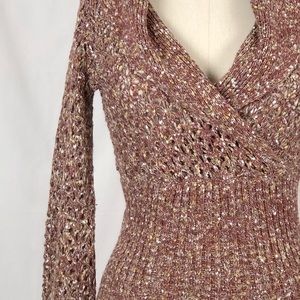 Intuitions Vneck Knit Sweater XS